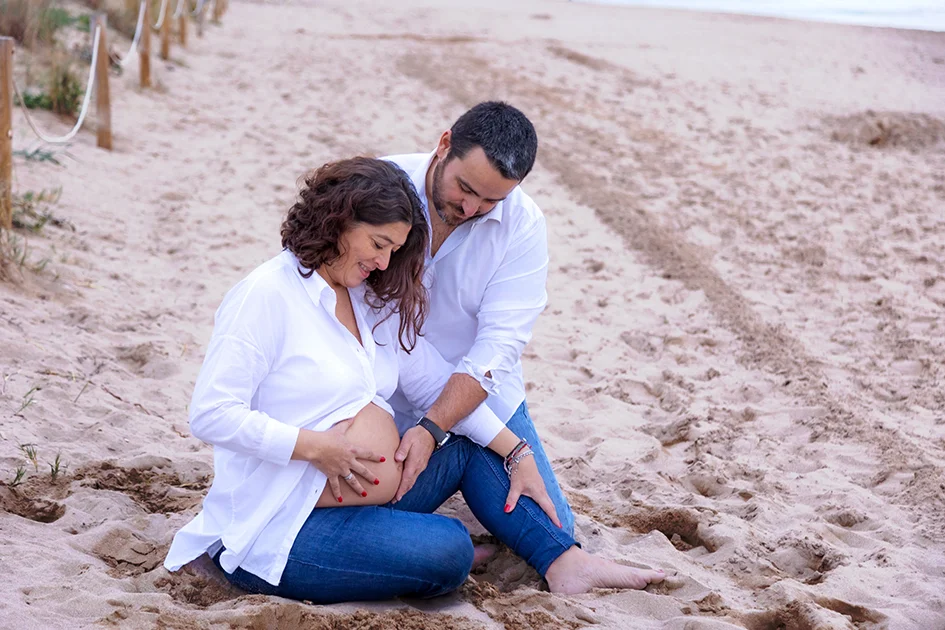 Sesion de fotos de embarazo en Barcelona