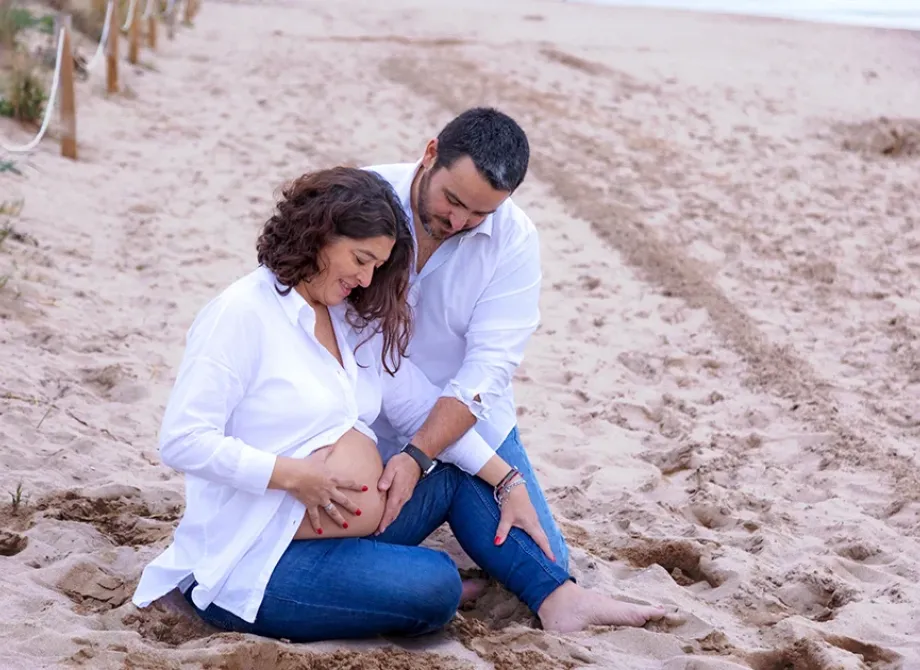 Sesion de fotos de embarazo en Barcelona